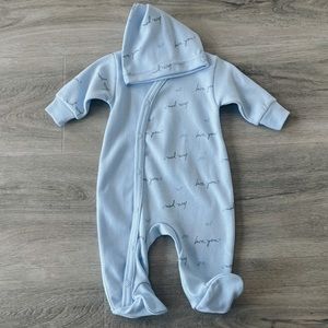 Love you baby bodysuit ♡ baby blue